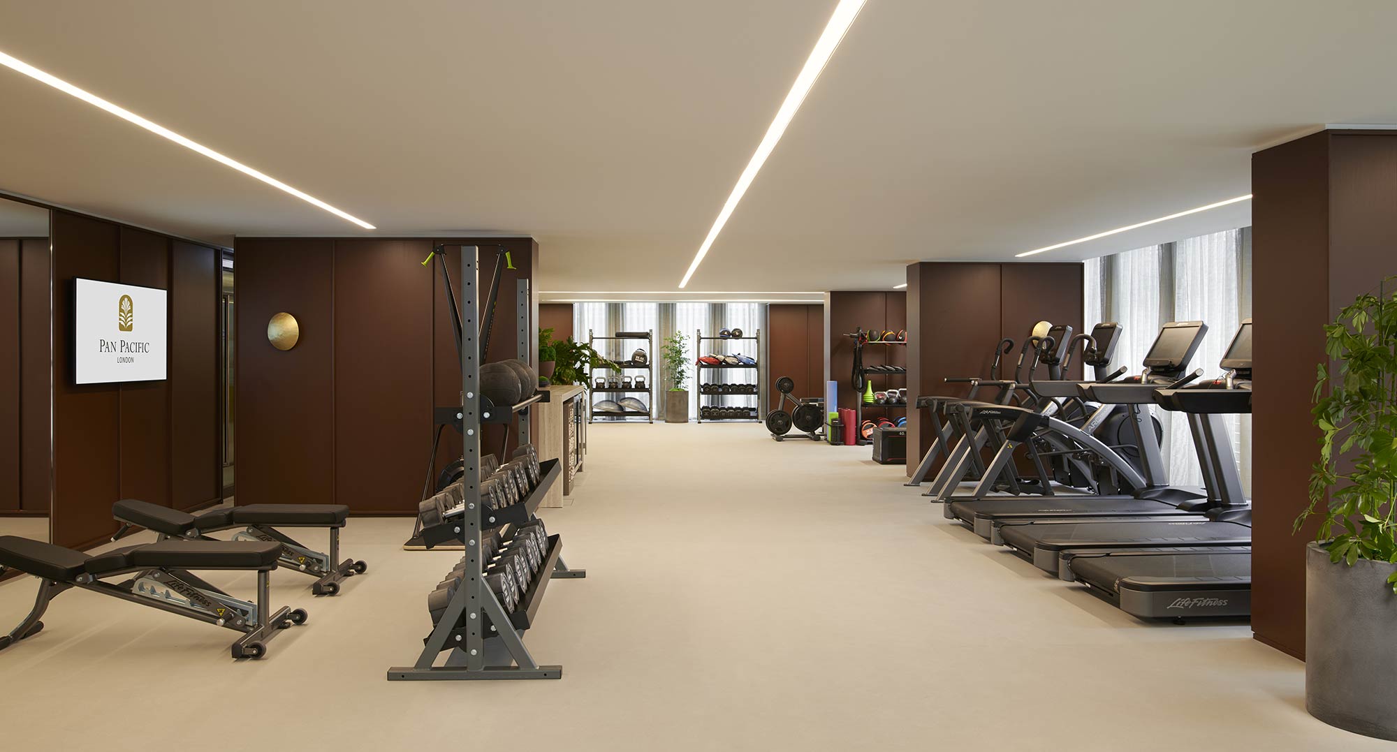 Gym located in Pan Pacific Hotel